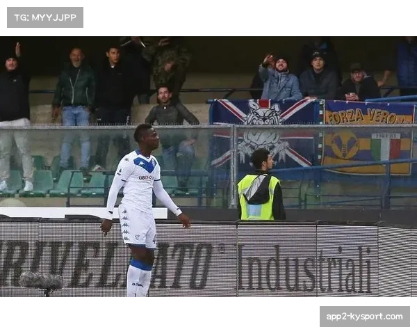 维罗纳主场球迷在看台燃放焰火，比赛一度暂停